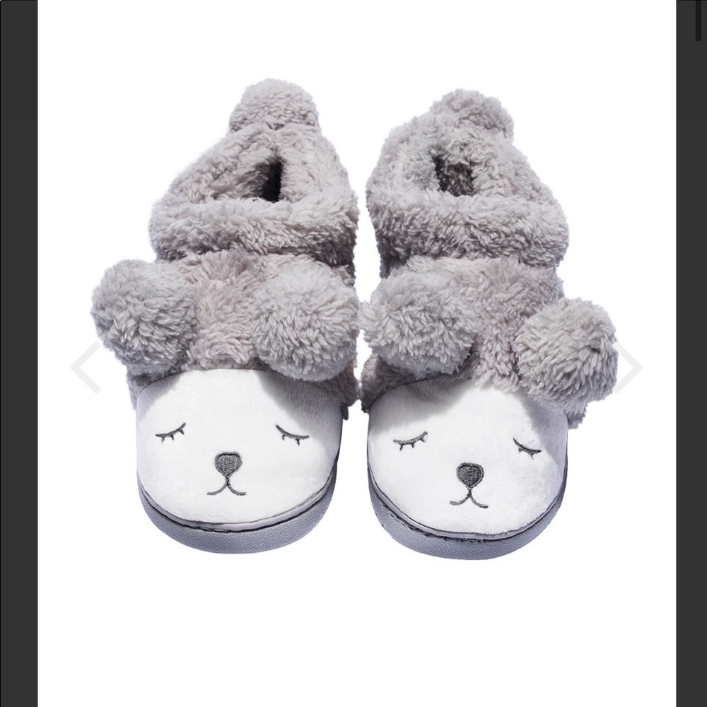 Wool Plush Fleece Slip On Memory Foam Slippers